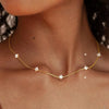 2pcs Silver Four-leaf Flower Necklace Bracelet Set for Women Adjustable Link Chain Necklace Set Jewelry Gift - Image 7