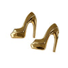 Exaggerated High Heel Shaped Stud Earrings Glossy Metal Statement Earrings Minimalist Elegant Women Jewelry - Image 5
