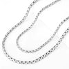 Watereproof Stainless Steel Bamboo Round Box Chain Necklace Cool Punk Hip-Hop Unisex Jewelry Gifts For Men Women - Image 1