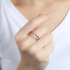 Silver Elegant Double Layers Rhinestone Open Adjustable Rings Women Jewelry Rose Gold Zircon Resizable Ring - Image 11