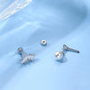 1PC Stainless Steel Cartilage Stud Earrings for Women Opal Flat Back Earring Studs Lip Bar Nose Ear Piercing Jewellery - Image 4