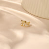 1PC Silver Eight Point Star Flower CZ Double Layer Clip Earring For Women IN Earring Jewelry Party Gift - Image 3
