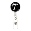 26 English Letters Brooch A-Z Initial Round Glass Ball Pendant Retractable Badge Reel For Women Gifts Jewelry - Image 17