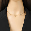 316L Stainless Steel Clover Flower Zircon Necklace For Women Clavicle Neck Chain Jewelry Gift - Image 4