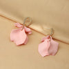 Acrylic Matcha Green Flowers Petal Earrings for Women C Shaped Drop Earring Party Wedding Ear Jewelry - Image 12