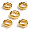 66mm Old Money Style Stainless Steel Hammer Metal Statement Bracelets Bangle Vintage Minimalist Jewelry - Image 5