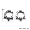 Punk Spike Rivet Hoop Earrings For Women Men Ear Studs Stainless Steel Gothic Hip Hop European and American Earring Jewelry Gift - Image 28