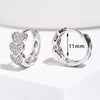 Stainless Steel Zircon Heart Earrings For Women Gold Color Plated Hoop Earrings Jewelry Gifts - Image 7