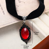 Gothic Witch Pagan Blood Red Pendant Chocker Necklace Women Vintage Black Velvet Necklace Personalised Jewellery Accessories - Image 13