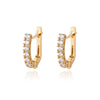 Cubic Zirconic U Shape Earrings for Women Stainelss Steel Earrings Piercing Earring Jewelry Gift - Image 8