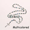 Vintage Cross Necklace Rosary Beads Chain Jesus Crucifix Virgin Mary Pendant Chain Jewelry Necklace - Image 13