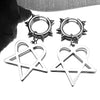 Punk Spike Rivet Hoop Earrings For Women Men Ear Studs Stainless Steel Gothic Hip Hop European and American Earring Jewelry Gift - Image 13