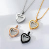 Glass Cremation Jewelry Necklace for Ashes Heart Memorial Lockets for Ashes Stainless Steel Keepsake Urn Ashes Pendants 4Colors - Image 2