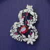 Design Crystal Flower Basket Snowflake Brooches for Women Maple Leaf Animal Corsage Coat Suit Accessories Pins - Image 4