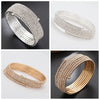 Rhinestone Upper Arm Bracelet Gold Color Punk Full Shiny Rhinestone Bangles Silver Color Coil Swirl Spiral Shape Armband Cuff - Image 5