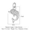Cat Horseshoe Copper CZ Cycling Charm Bear Butterfly Racket Pendant For Bracelet Necklace Making - Image 17
