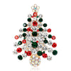 18Styles Christmas Xmas Brooches Lapel Pin Crystal Santa Snowman Wreath Elk Bells Tree Jewelry Happy Year Gift for Friends - Image 20