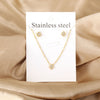 Necklaces Jewelry Sets For Women Girls Stainless Steel Pendant Necklaces And Earrings 2 Pieces Sets Wedding Party Jewelry Gifts - Image 16