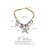Ocean Series Ceramic Beads Chain Fish Starfish Drop Charm Statement Necklace Exclusive Style Handmade Collar Jewelry - Image 6