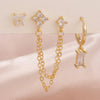 3PCS Stainless Steel 12 Constellation Birthstone Earrings Set for Woman Cartilage Piercing Earrings Jewelry - Image 16