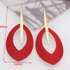 European Oval Hanging Earrings Punk Coiled Metal Women's Earrings Colorful Long Dangle Earrings Big Round Earrings - Image 9