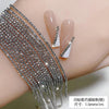 100/50cm Long Crystal Chain Nail Charms 1.5/2mm Shinying Clear/AB Diamond Nail Art Metal Steel French Manicure Crystal - Image 15