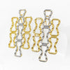 Two Tone Big Earrings Hollow Out Design Geometry Drop Earrings For Women Statement Party Jewelry Gift - Image 4