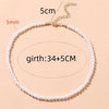 Pearl-Style Choker Necklace with Layered Bead Details - Image 10