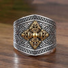 Qeenkiss Silver Vintage Cross Rings for Men Male Birthday Wedding Party Christmas Boyfriend Father Gifts - Image 2