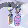 Rainbow Hoop Boucle Oreille Heart Snake Charm Earring Stainless Steel Earrings For Women Men Kpop Accessories Gift - Image 5