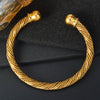 Stainless Steel Gold Color Wire Knot Bracelet Hip Hop Women Men Open Cuff Bangle Pulseira Bileklik Jewelry Gifts - Image 15