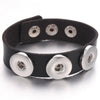 18mm Snap Button Jewelry Bracelets Braided Black Leather Snap Bracelet Fit Snaps Jewelry Magnet Buckle Tan Leather Bracelets - Image 7