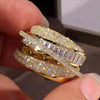 Full-Coverage Cubic Zirconia Band Ring in Gold-Tone or Silver-Tone - Image 4