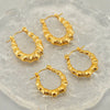 316L Stainless Steel Bamboo Joint Hoop Earrings for Women Niche Simple Daily Earrings Jewelry Accessory All Match - Image 5