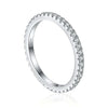 D Full Ring for Women Sparkling Wedding Engagement Silver Jewelry Classic Ring Gifts - Image 9