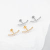 1/5PCS Titanium Zircon Labret Lip Ring Internally Thread Ear Tragus Cartilage Helix Daith Lobe Piercing Earrings Stud for Women - Image 34
