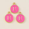 10pcs Rose Red Color Cute Double Sided Mini Alphabet 26 Letters Charm Pendants for Name Jewelry Necklace Bracelet Earring - Image 11