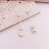Delicate Freshwater Pearl Earring for Women Gold Color Metal Baroque Pearls Long Drop Earrings Elegant Oorbellen - Image 8