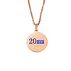 10Pcs 45cm 50cm 60cm Blank Round Disc Pendant Necklace Mirror Polish Stainless Steel Chain Necklace For Womens - Image 15