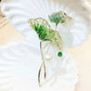 Temperament Pearl Lotus Flower Leaf Brooch for Women Elegant Crystal Plant Dragonfly Brooch Pin Clothing Accessories Gifts - Image 6