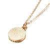 Rose Gold Color Round Coin Pendant Necklaces for Women Simple Zircon Glossy Pendant Party Jewelry - Image 5