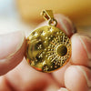 Gold Plated Necklace Stainless Steel Necklace Sun Star Moon Disk Pendant Necklace for Men and Women - Image 3