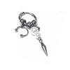 Punk Black Pearl Horseshoe Hoop Rivet Earrings Cool Accessories for Women Grunge Charms Aesthetic Earrings Goth Jewelry - Image 5