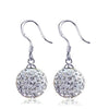 Silver Needle Shiny Crystal Shambhala Ball Ladies Drop Earrings Jewelry Female Gift - Image 7