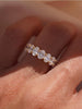 Silver Simplicity Classic Zircon Oval Ring For Women Engagement Wedding Jewelry - Image 3