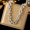 316L Stainless Steel Gold Silver Color Thick Chain Necklace For Women Cuban Neck Chain Jewelry Gift - Image 16