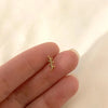 1PC Silver Tassel Chain Eight Pointed Stars Moon Earrings For Women Horse Eye Geometric Zircon Earring - Image 34