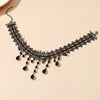1 Px Ladies Black Lace Crystal Color Flower Necklace Beach Travel Holiday Classic Personalized JewelryEvening D - Image 2