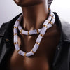 Ladies Irregular Bamboo Tube Necklace Rugged Style Curved Jewelry Accessories Various Colors - Image 6