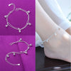 Silver Color Stamp Anklets For Women Foot Leg Chain Link Bracelet Tassel Charms Beach Accessories Jewelry For Female - Image 20